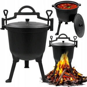 LIATIENOVÝ HRNEC 8L CAMPFIRE HRNCE MAĎARSKÝ GRIL