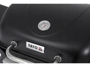 YATO PRENOSNÝ PLYNOVÝ ZÁHRADNÝ GRIL 2 HORÁKY 5KW ČIERNA + SKLADACÍ VOZÍK