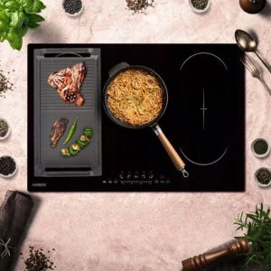 Grilovacia platňa pre indukčné varné dosky, platňa na vyprážanie, liatina (F10)