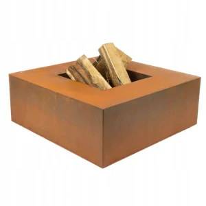 Záhradné ohnisko Corten Steel Square 100 cm