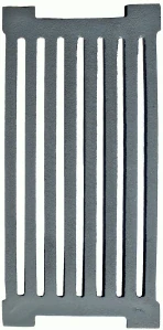 Liatinový rošt na kuchynský sporák, udiareň, ohnisko, hrúbka 40x20, hmotnosť 6,40 kg