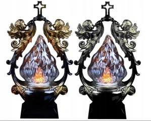 Elegantná Cintorínska LED Lampa "Kaplnka" na Batérie s Rôznymi Farebnými Variantmi