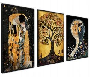 Sada troch plakátov s čiernymi rámami 50x70 cm - ideálne aj ako darček!