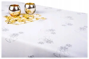 Dvojstranný obrus so striebornou nitkou 140x300 cm – Luxusný a praktický