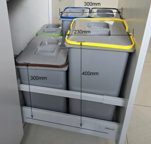 Súprava 5 úložných košov do zásuvky 60 cm pre maximálne využitie priestoru