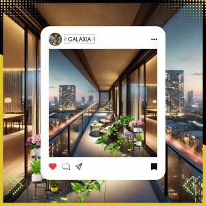 Stojan na kvety GALAXIA™ 5-poschodový, kovový, čierny – ideálny do interiéru aj exteriéru