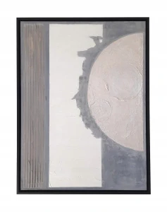 Štruktúrny obraz s geometrickou kompozíciou - 60x80 cm, moderný dizajn