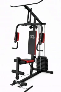 Domáci posilňovací stroj Atlas Sport 45 kg – multifunkčná posilňovacia veža