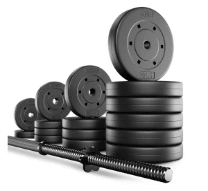 Sada činiek Trex Sport 55 kg s bitúmenovými závažiami – domáci tréning