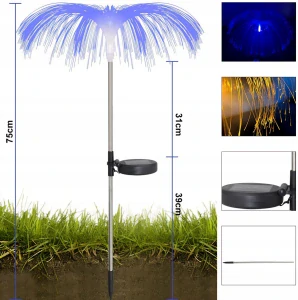 2x SOLÁRNA LED ZÁHRADNÁ LAMPA MEDUZA PRE RGB ZÁHRADU