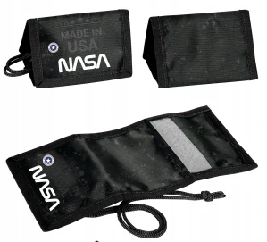 Detská peňaženka - Čierna peňaženka pre chlapca Nasa