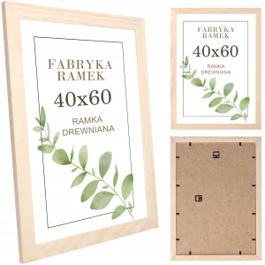 Fotorámček - Drevený rám na fotku z borovice 40x60