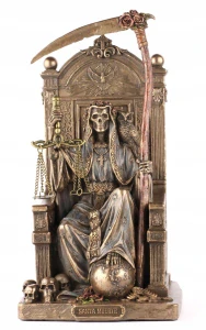 Figúrka, soška - Figurína czacha smrť Santa Muerte gothic veronese