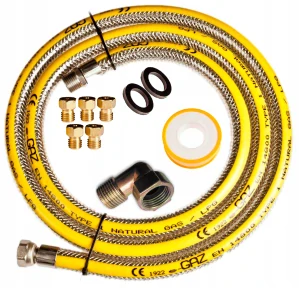 Kovová plynová hadica e-GAZ 112A, 2 m, G1/2 × R1/2