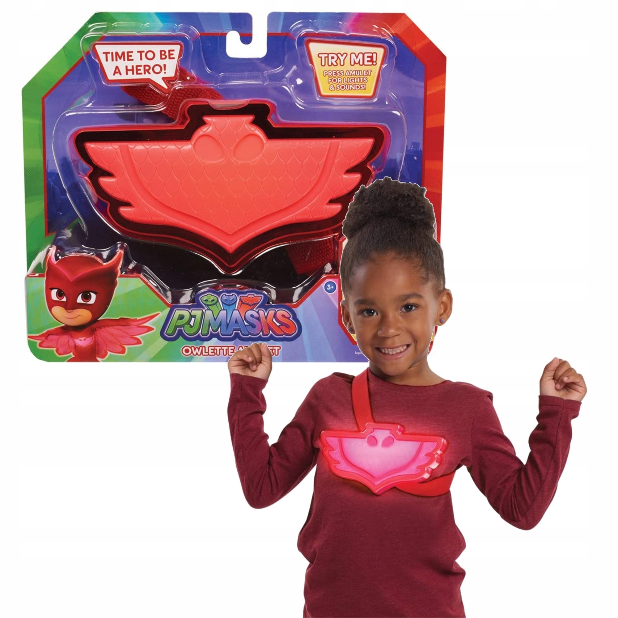 Svietiaci a zvukový amulet Owlette z rozprávky PJ Masks