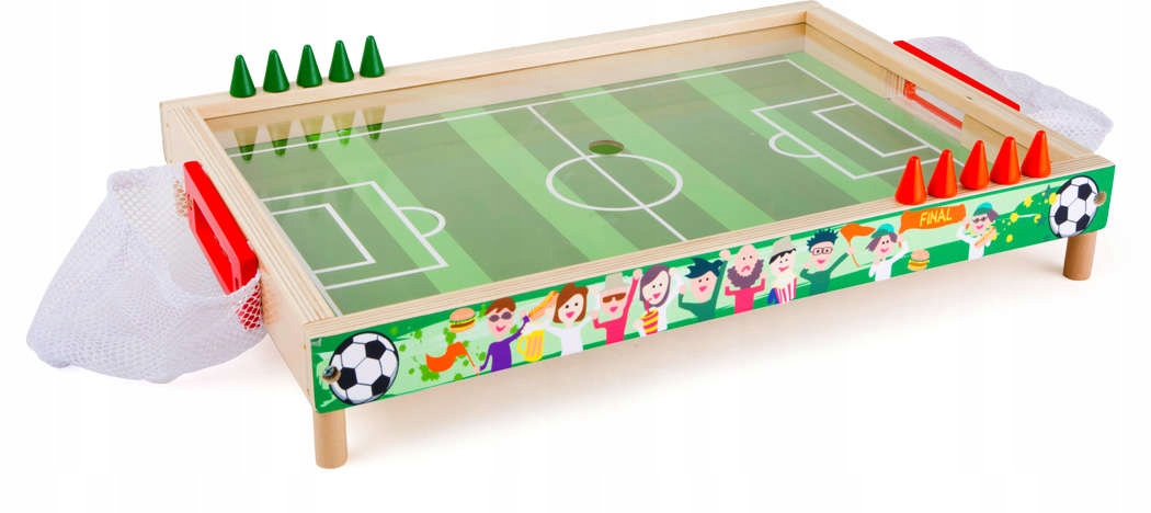 Stolný drevený magnetický futbal pre dvoch