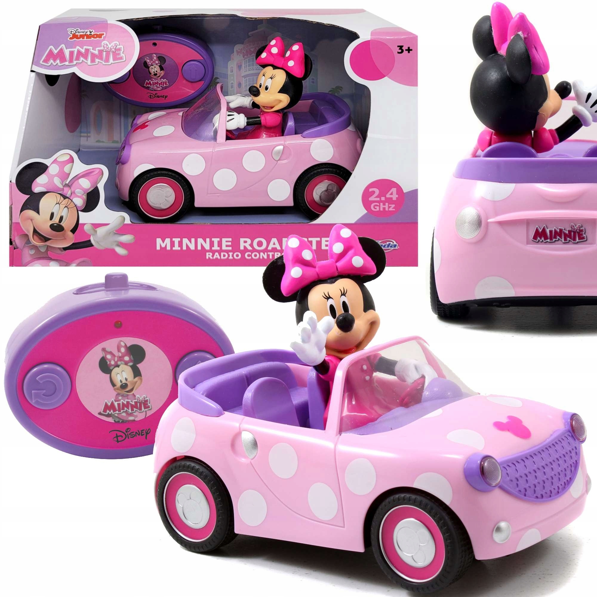 RC kabriolet Jada Minnie Mouse s pevnou figúrkou