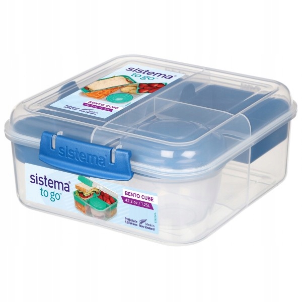 Obedová nádoba Sistema Bento Cube To Go, 1,25 l