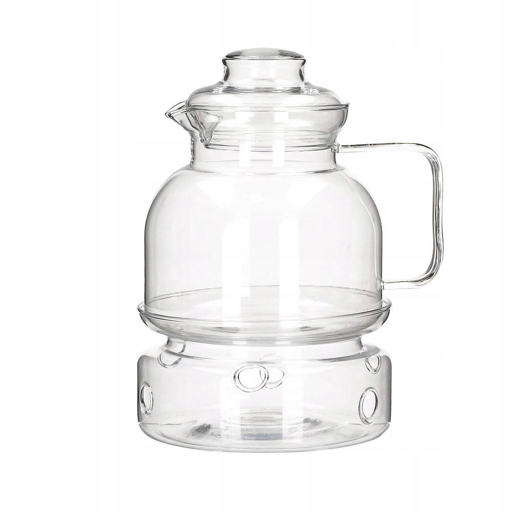 Termisil sklenená kanvica na čaj a kávu s ohrievačom, 1,5 l