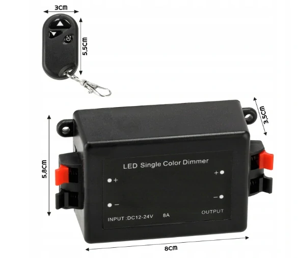 Stmievač pre LED pásy 12V 