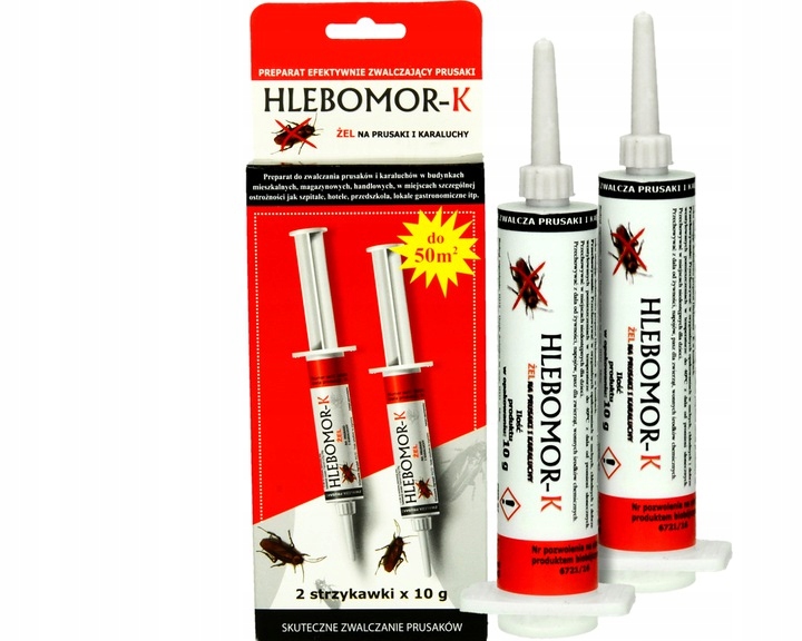 Gél proti švábom Hlebomor-K 2 ks