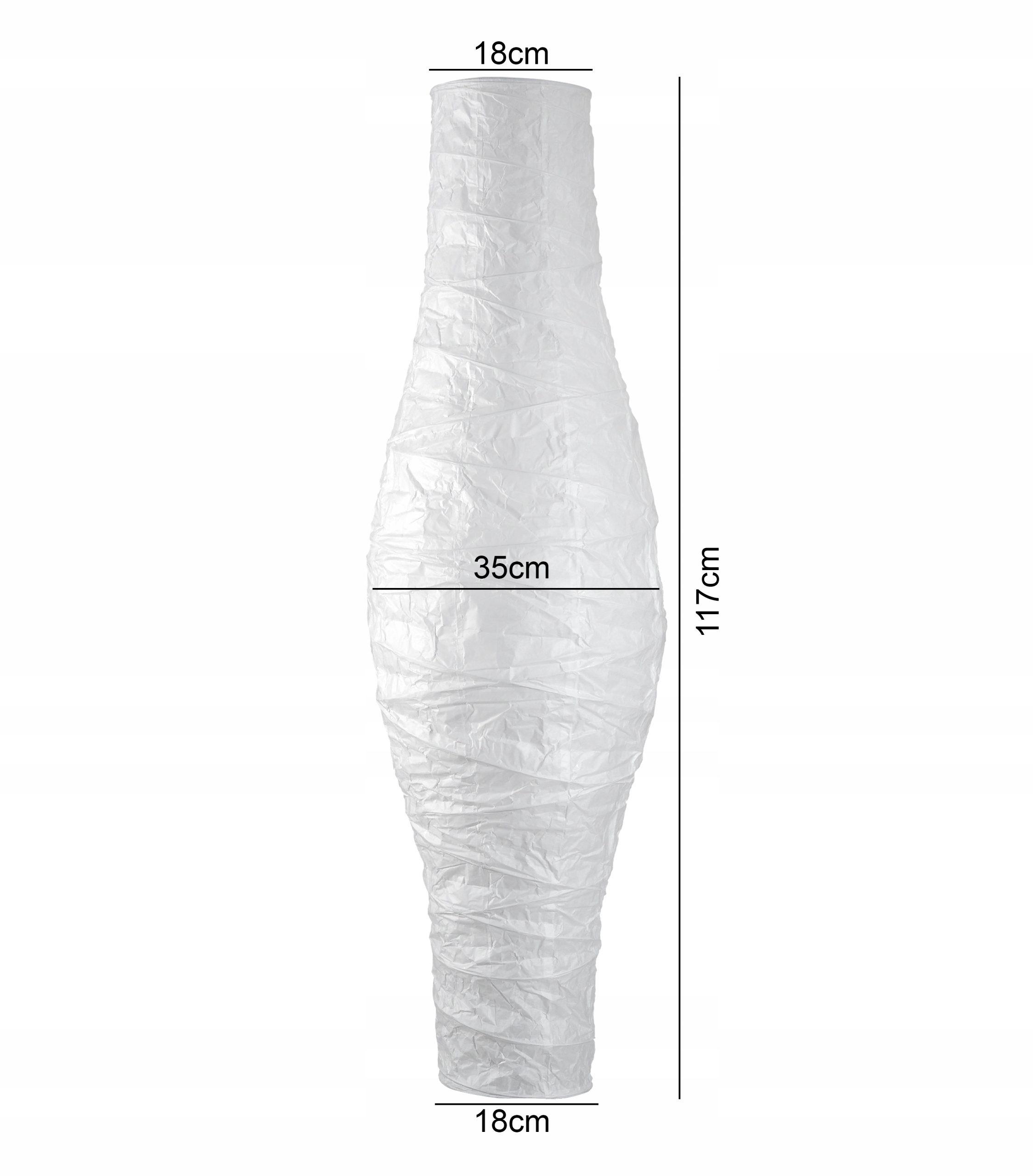 Náhradná papierová lampa 117 cm