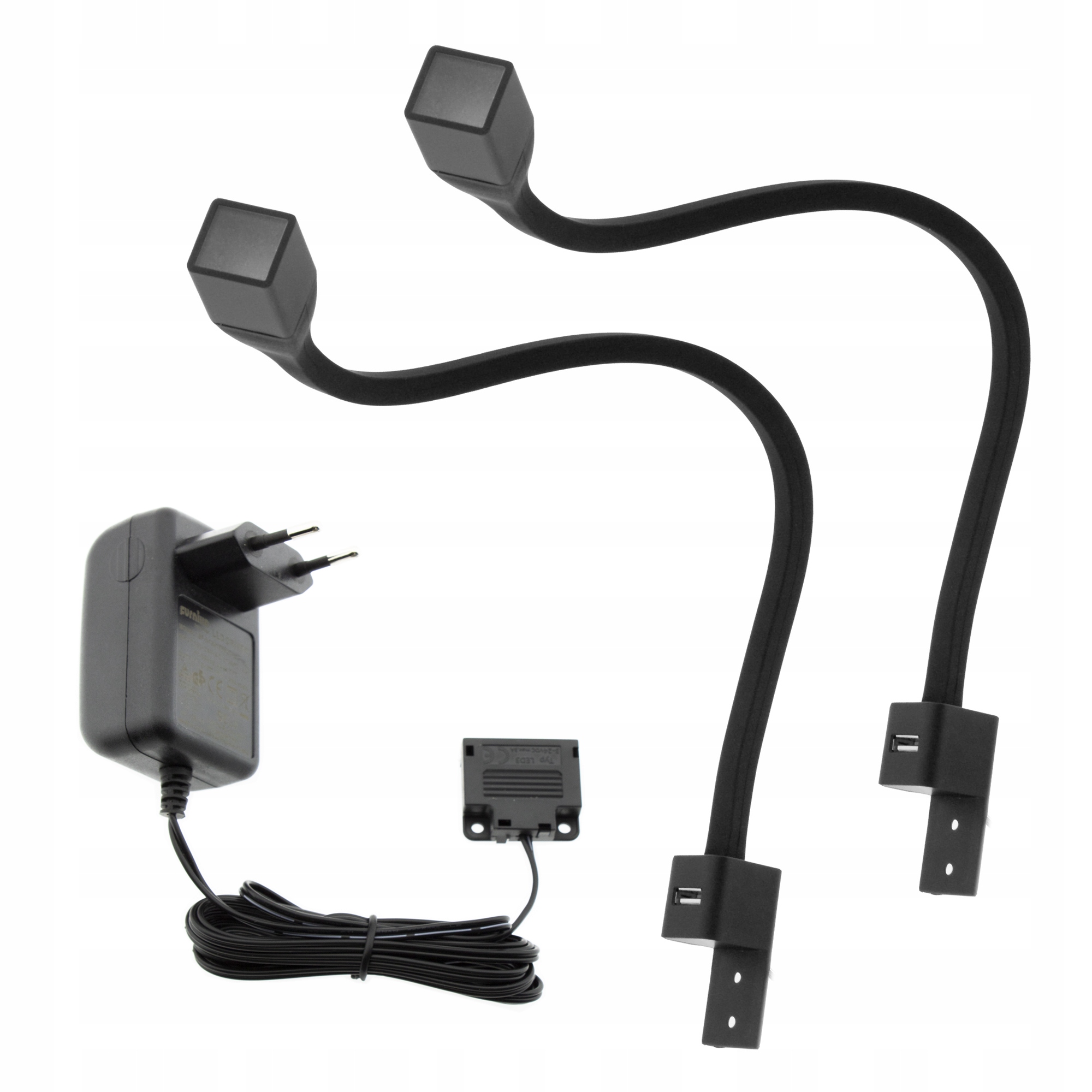 LED nočná lampa na čítanie postele Flexi Q USB +ZA