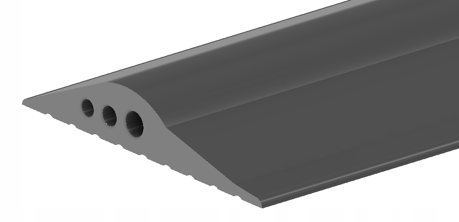 Garážové tesnenie, prah 3 MB brány, 78x14 mm