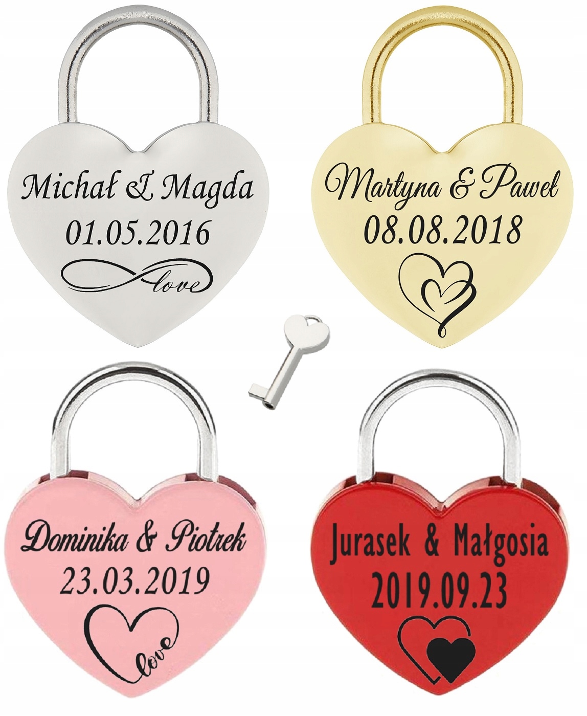 Love visiaci zámok na gravírskom moste tlačidlo pre páry