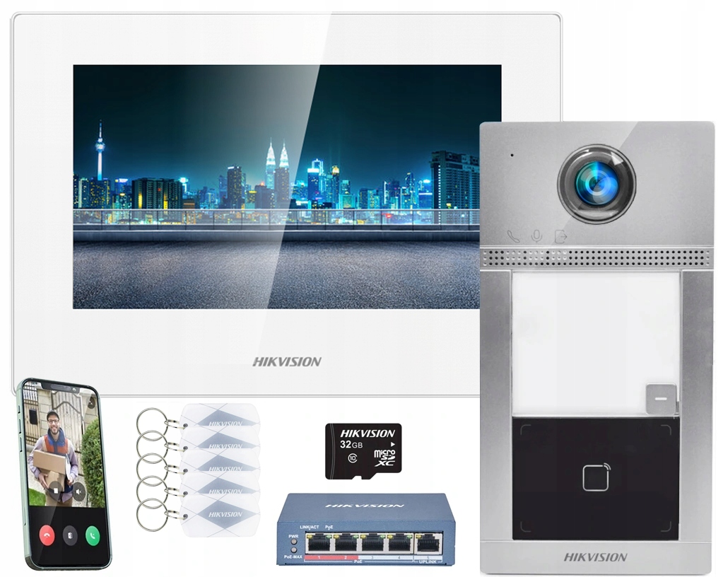 Video-Intercom Intercom WiFi Kis604-S-W Poe Reader