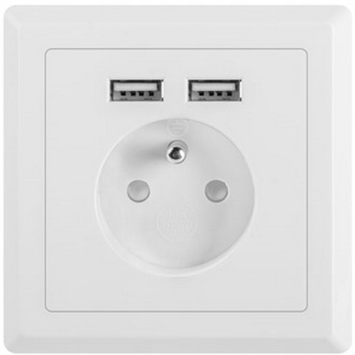 230V + 2x USB 2.1A ZÁSUVKA ELEKTRICKÁ ZÁSUVKA