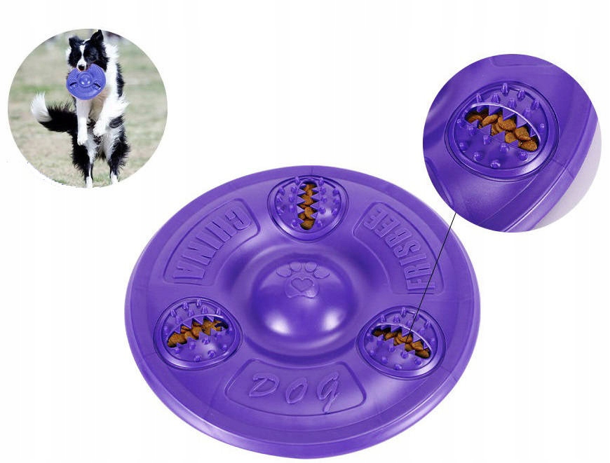 Flying Frisbee Disk pre psa Teether za pochúťky