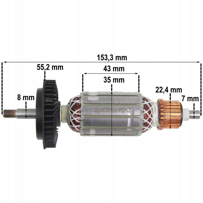 ROTOR BOSCH PWS 550 600 700 6 7 115 125