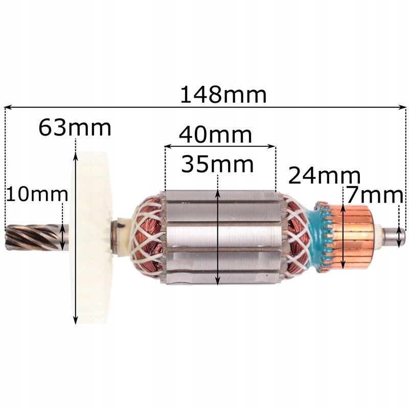 Makita rotor HR2810 HR2810T HR2811F 515294-9