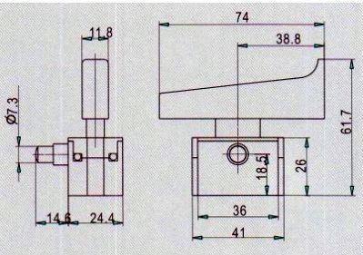 Spínač FA4-10/2DB BAVARIA EINHELL BASS