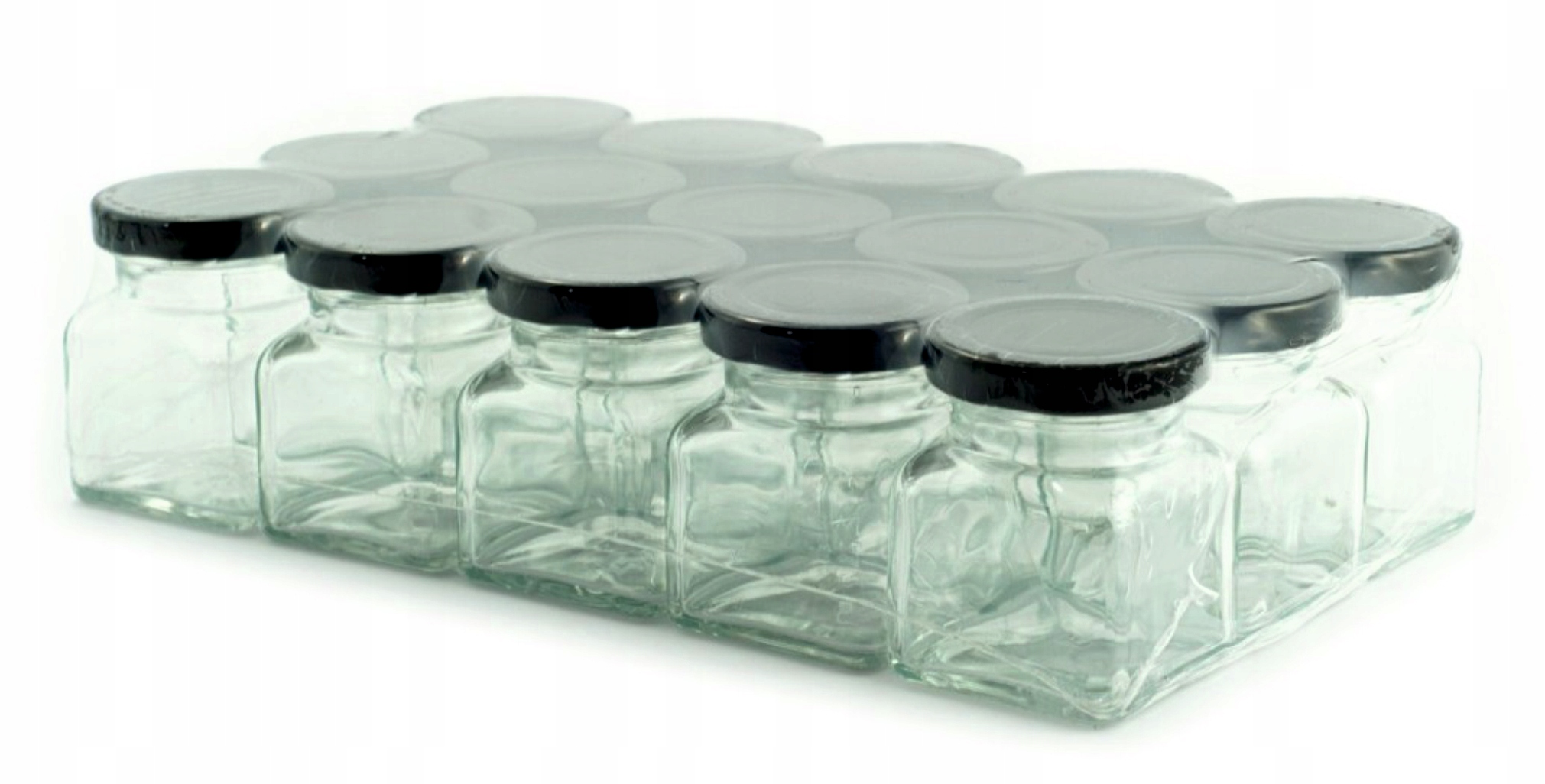 Sklenené nádoby 120 ml pre korenie nastavené 15 ks.