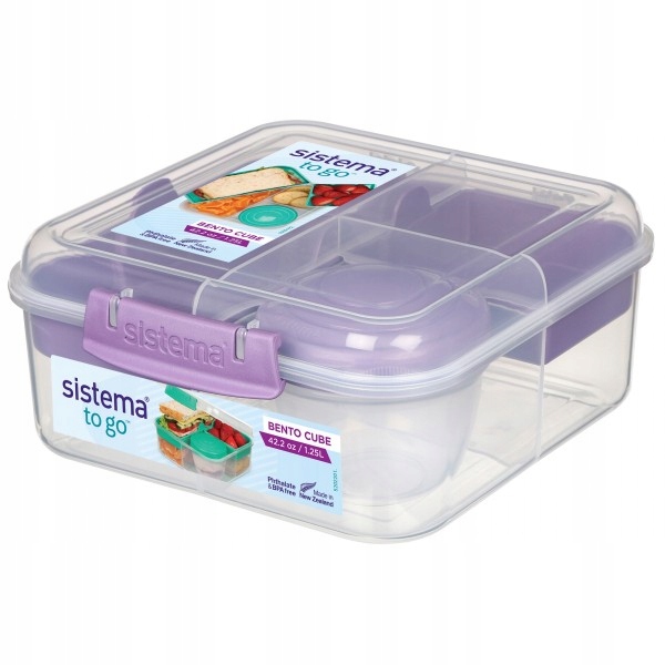 Obedová nádoba Sistema Bento Cube To Go, 1,25 l