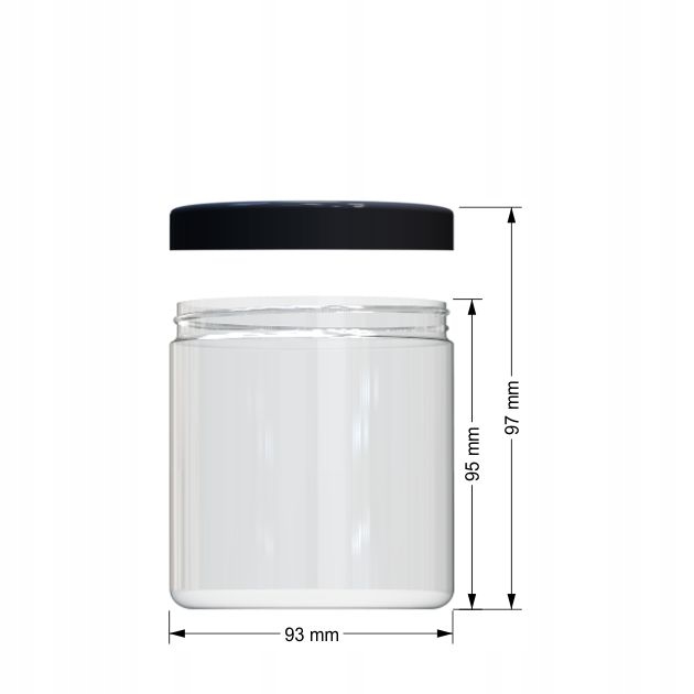 Plastový nádoba na nádobu 500 ml cestoviny X6 Z55