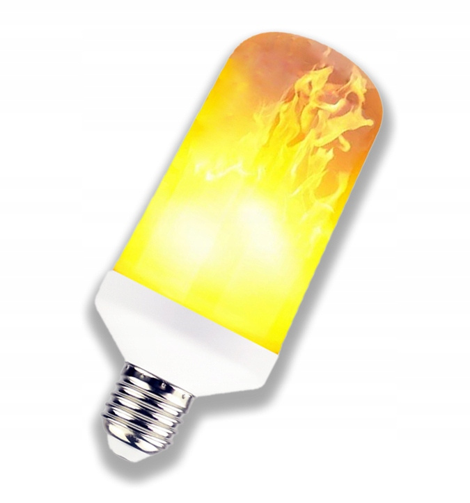 LED žiarovka s efektom plameňa, E27, 9 W