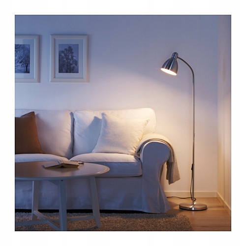 Ikea Lresta stojacia lampa/čítanie, hliník