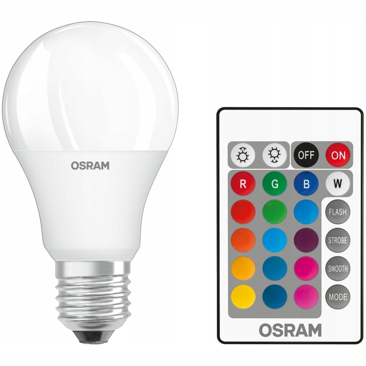 LED žiarovka A60 E27 9W = 60 W Pilot OSRAM Star RGBW