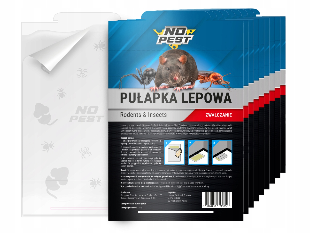 Lepiaca pasca na myši NO-PEST 10 kusov