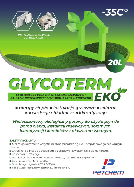 Propylénglykolová solárna tekutina -35c 20l Eco