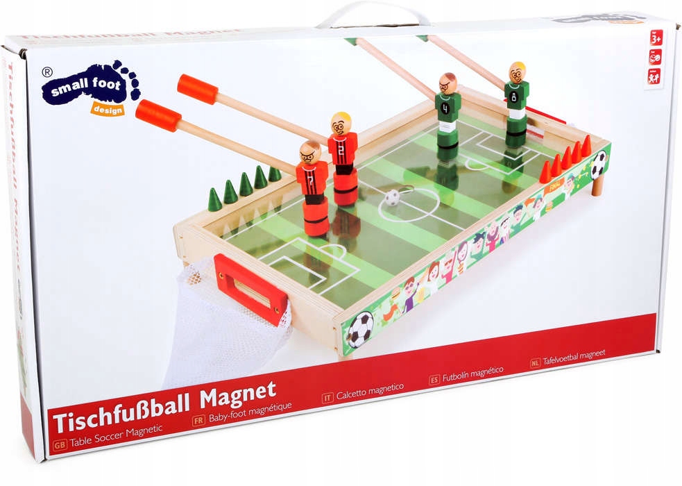 Stolný drevený magnetický futbal pre dvoch