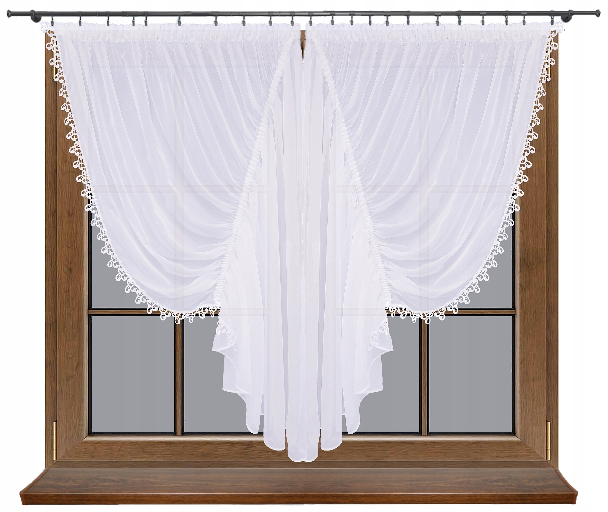 Závesy záclony pripravené s vodným závojom 400x150