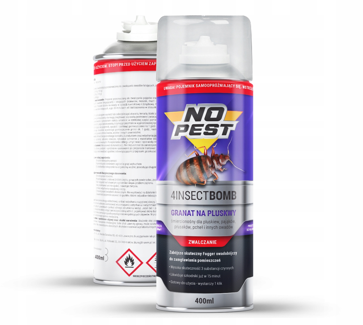 No Pest dymová bomba proti švábom 400 ml