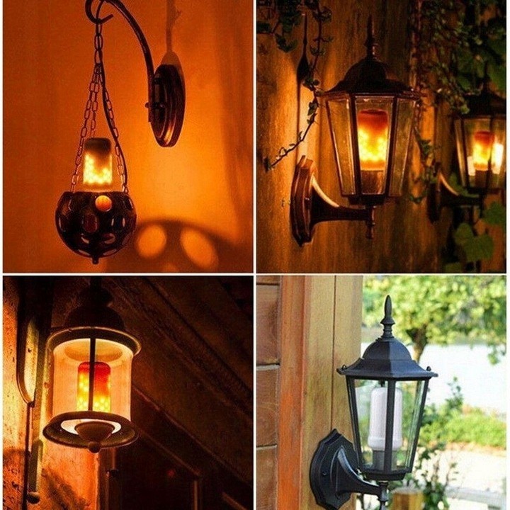 LED žiarovka s efektom plameňa, E27, 9 W
