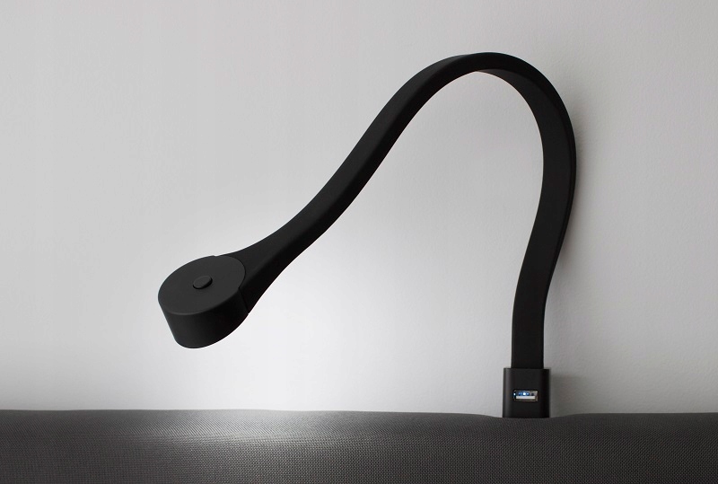 LED nočná lampa pre spálne postele 2x flexi r USB