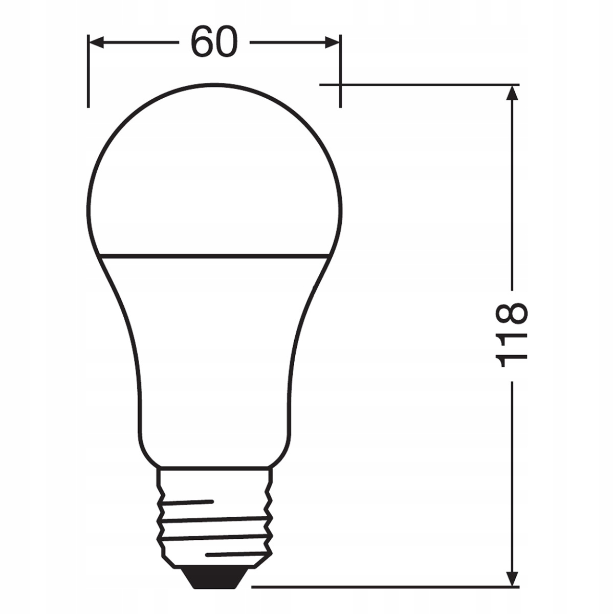 LED žiarovka E27 10W = 75W 1055LM 4000K OSRAM 3PAK