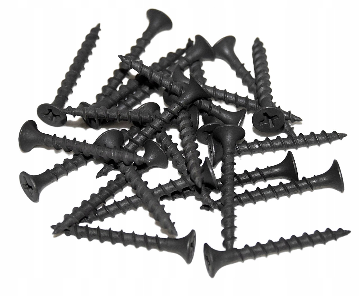 Čierne fosfované skrutky pre drevo 3,5 x 35 - 1 kg